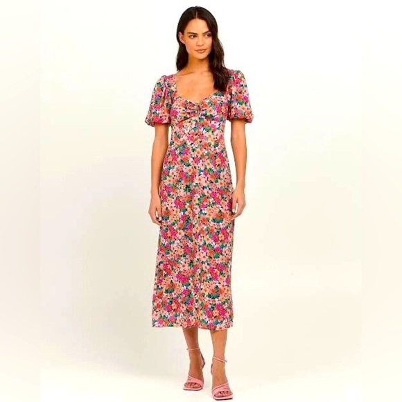 Charlie Holiday Valentina Floral Midi Dress - Picture 2 of 11